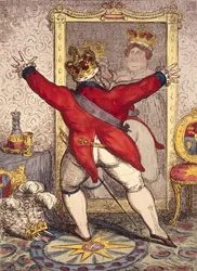 Reflection: To Be, or Not to Be, Cartoon of King George IV of England, 1820